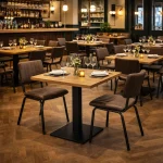 Horeca-Stoel-GUSTO-donker-bruin-Kunstleer