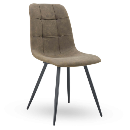 Horeca-Stoel-NILA-Olijf-Vintage-Microvezel