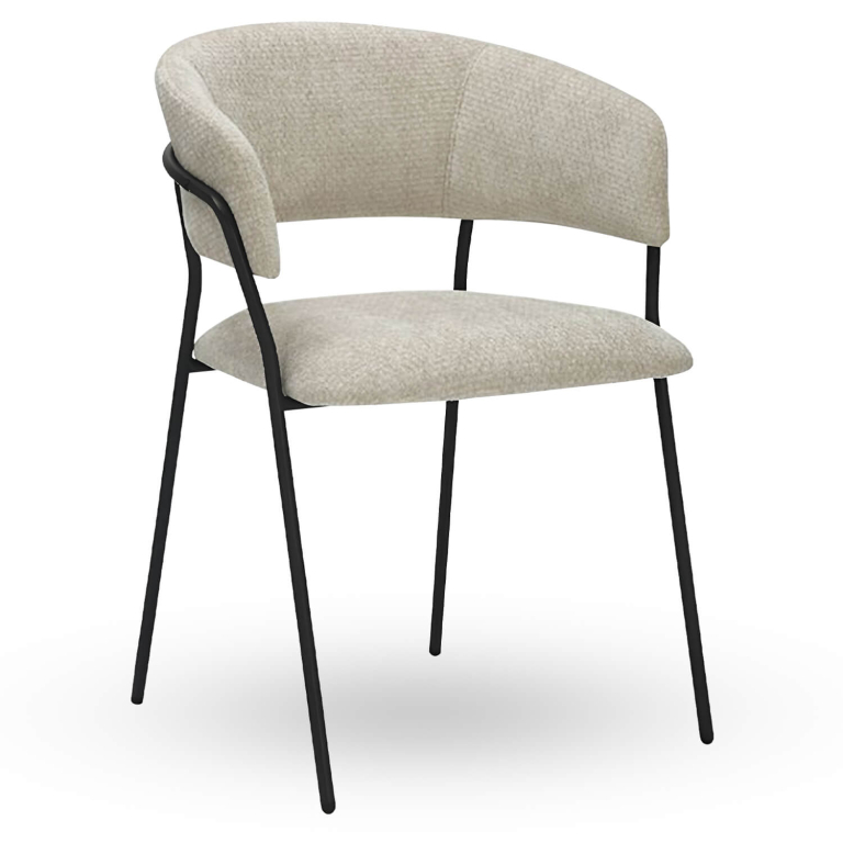 Horeca-Armstoel-LUUK-Natural-Velvet-Fluweel