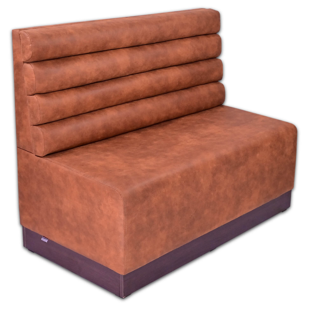 Horeca-Eetbank-Ibiza-Microvezel-Cognac