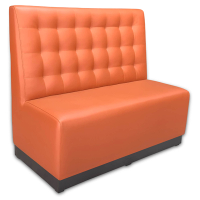 Horeca-Eetbank-Luna-120-cm-Kunstleer-Oranje