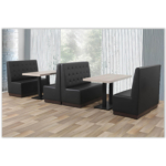 Horeca-Eetbank-Luna-120-cm-Kunstleer-Zwart-Model-2