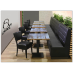 Horeca-Eetbank-Luna-120-cm-Kunstleer-Zwart-Model-3