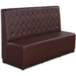 Horeca-Eetbank-Luna-160-cm-Kunstleer-Bruin