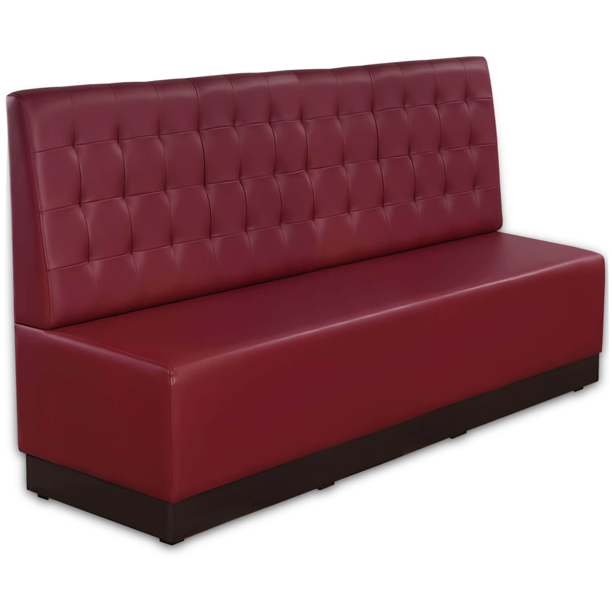 Horeca-Eetbank-Luna-200-cm-Kunstleer-Bordeaux