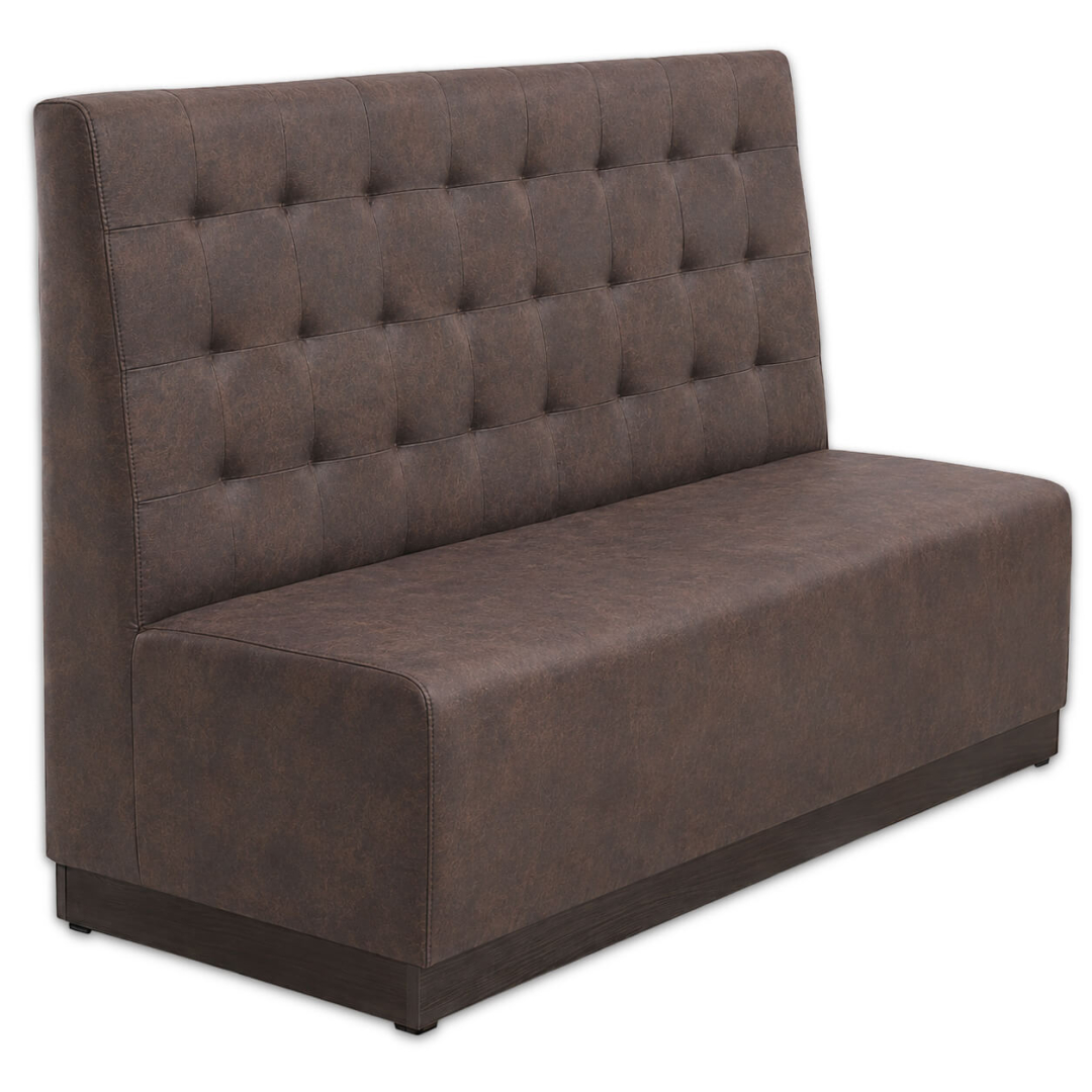 Horeca-Eetbank-NAPOLI-Bruin-Microvezel-120