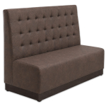 Horeca-Eetbank-NAPOLI-Bruin-Microvezel-140