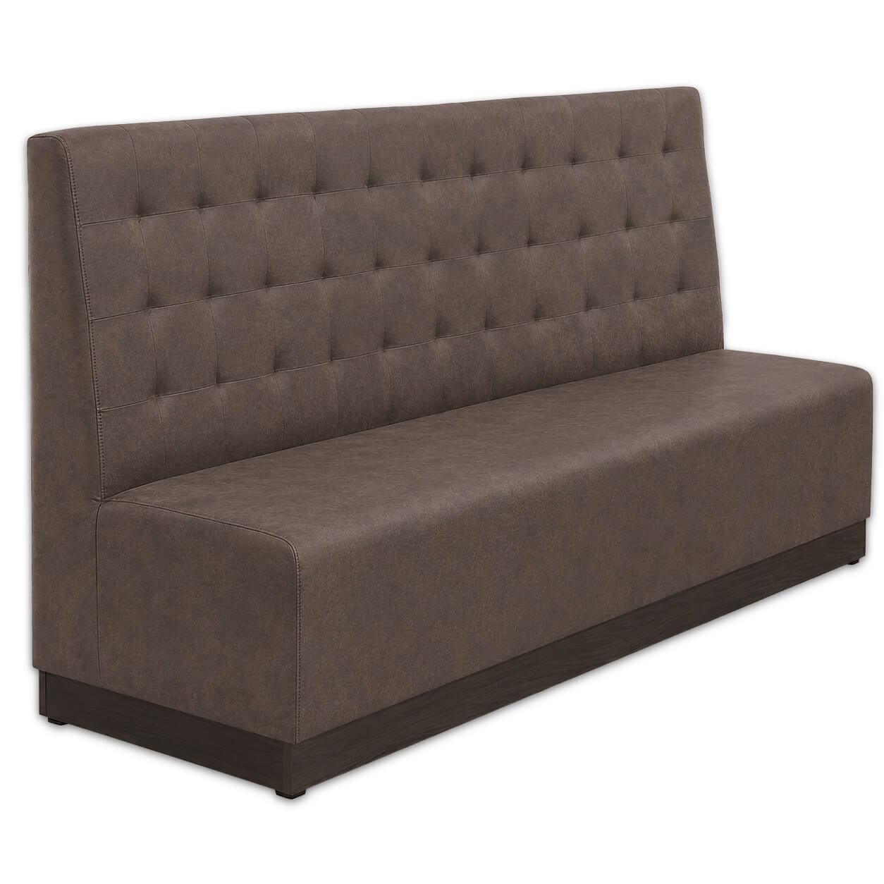 Horeca-Eetbank-NAPOLI-Bruin-Microvezel-150