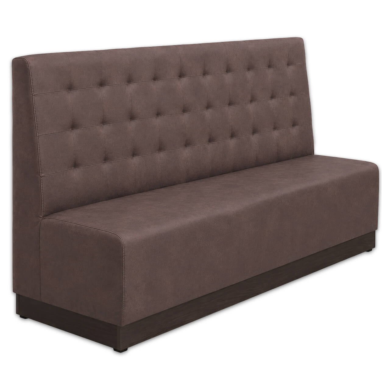 Horeca-Eetbank-NAPOLI-Bruin-Microvezel-160