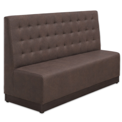 Horeca-Eetbank-NAPOLI-Bruin-Microvezel-180