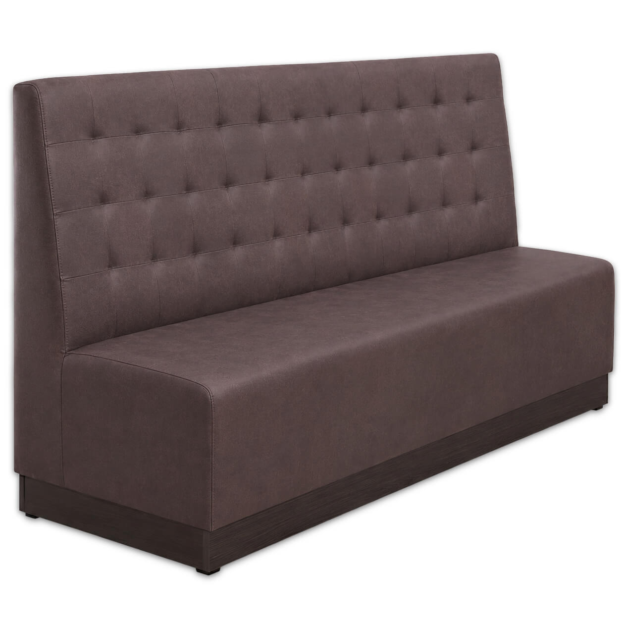 Horeca-Eetbank-NAPOLI-Bruin-Microvezel-200