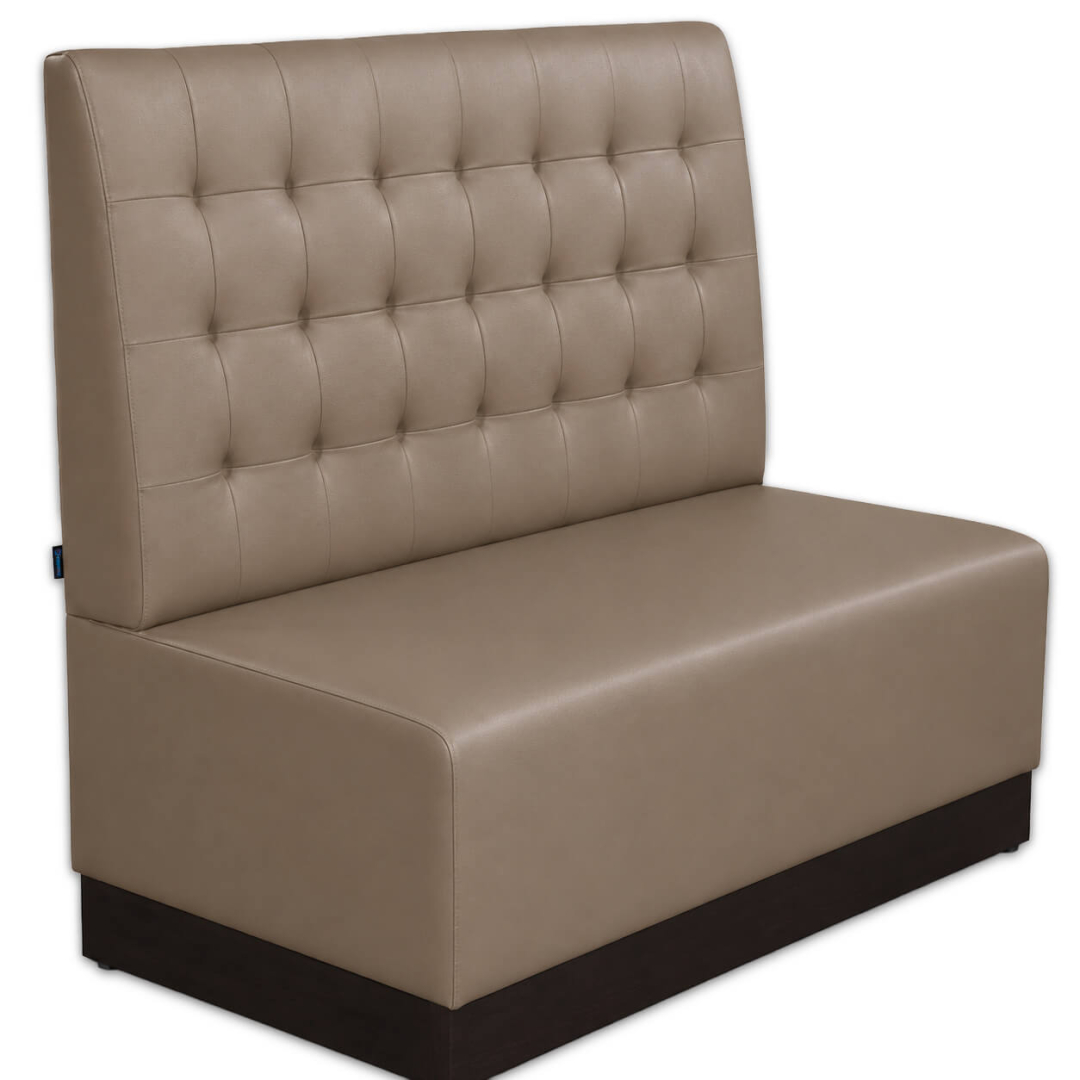Horeca-Eetbank-NAPOLI-Taupe-Kunstleer-120