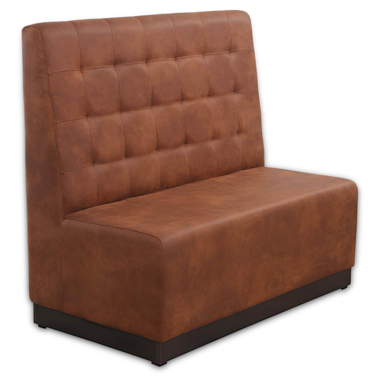 Horeca-Eetbank-Napoli-120-cm-Vintage-Microvezel-Cognac