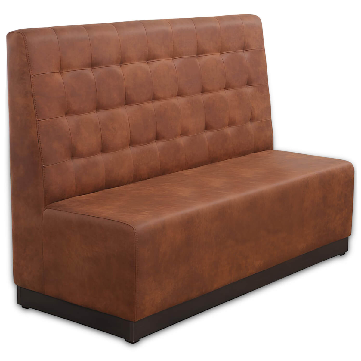 Horeca-Eetbank-Napoli-150-cm-Vintage-Microvezel-Cognac