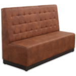 Horeca-Eetbank-Napoli-160-cm-Vintage-Microvezel-Cognac