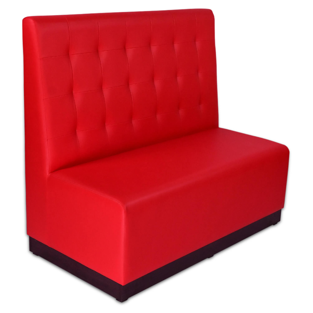 Horeca-Eetbank-Napoli-Kunstleer-Rood