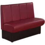 Horeca-Eetbank-Rome-Kunstleer-Bordeaux