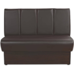 Horeca-Eetbank-Rome-Kunstleer-Bruin-V