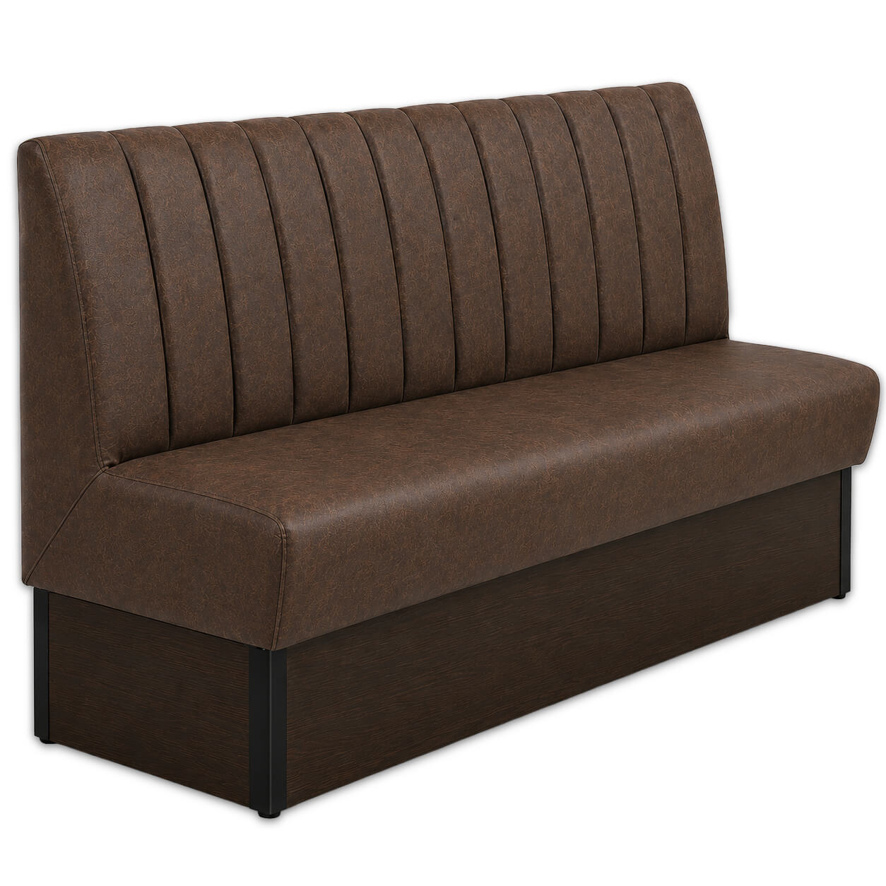 Horeca-Eetbank-SAFRAN-Bruin-Microvezel-180