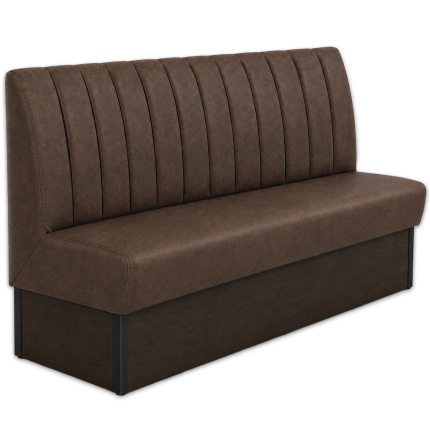 Horeca-Eetbank-SAFRAN-Bruin-Microvezel-200