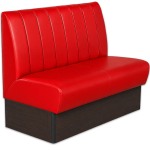 Horeca-Eetbank-SAFRAN-Rood-Kunstleer-120