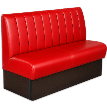 Horeca-Eetbank-SAFRAN-Rood-Kunstleer-150
