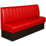 Horeca-Eetbank-SAFRAN-Rood-Kunstleer-180