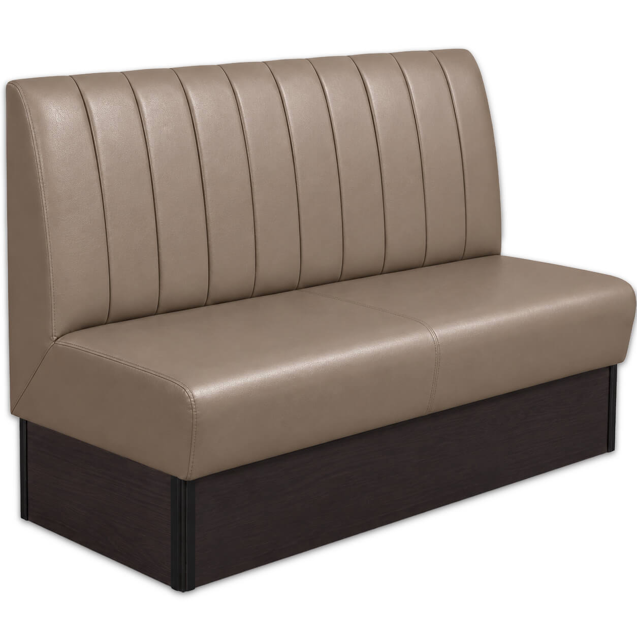 Horeca-Eetbank-SAFRAN-Taupe-Kunstleer-140