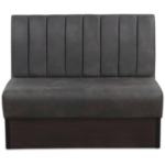 Horeca-Eetbank-Safran-120-cm-Vintage-Microvezel-Antraciet-V