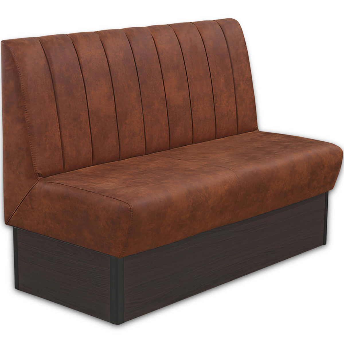 Horeca-Eetbank-Safran-140-cm-Vintage-Microvezel-Cognac