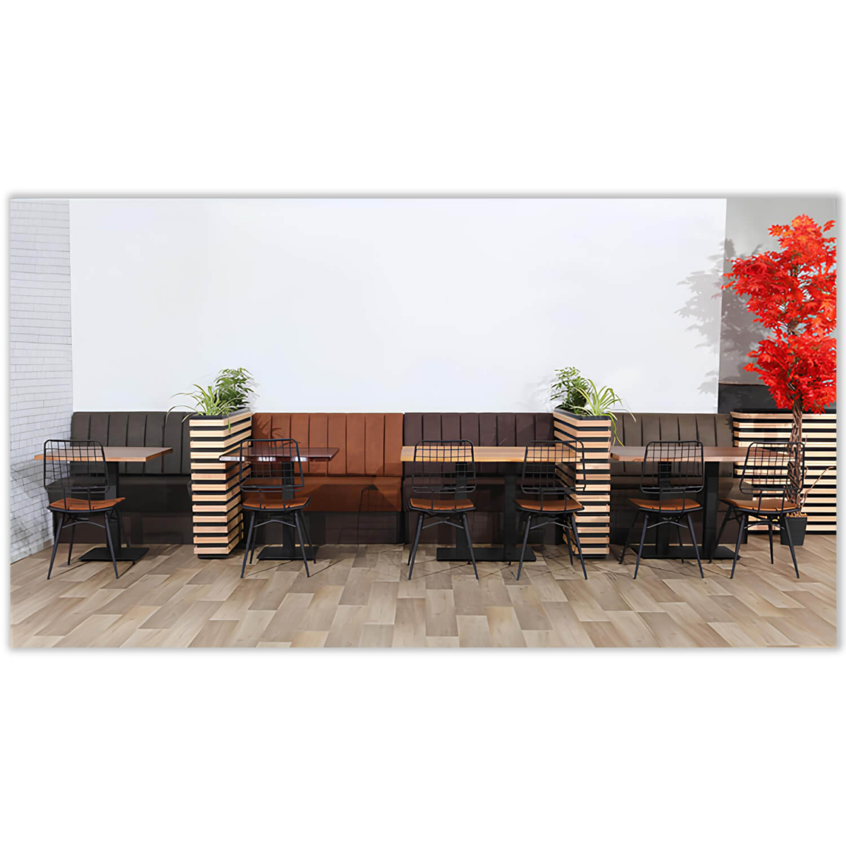 Horeca-Eetbank-Safran-Vintage-Antraciet-Model-7