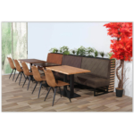 Horeca-Eetbank-Troje-Vintage-Microvezel-Cognac-Model-1