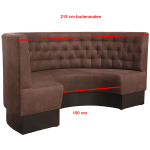 Horeca-Eetbank-Snooker-Microvezel-Bruin-1
