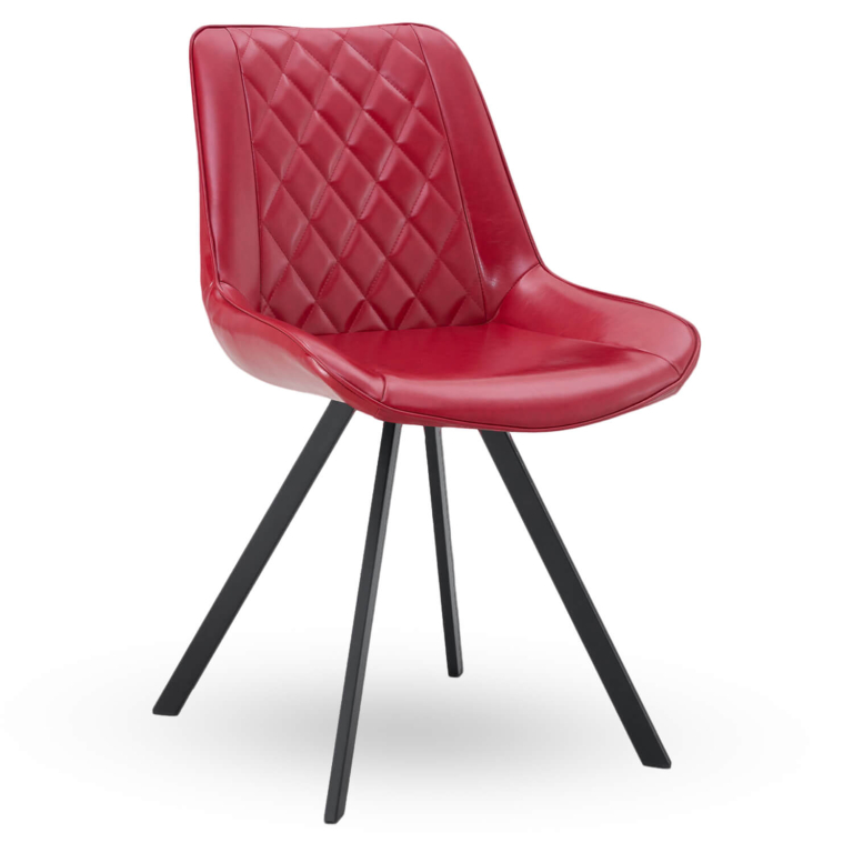Horeca-Stoel-TES-DIAMOND-Bordeaux-Kunstleer-1
