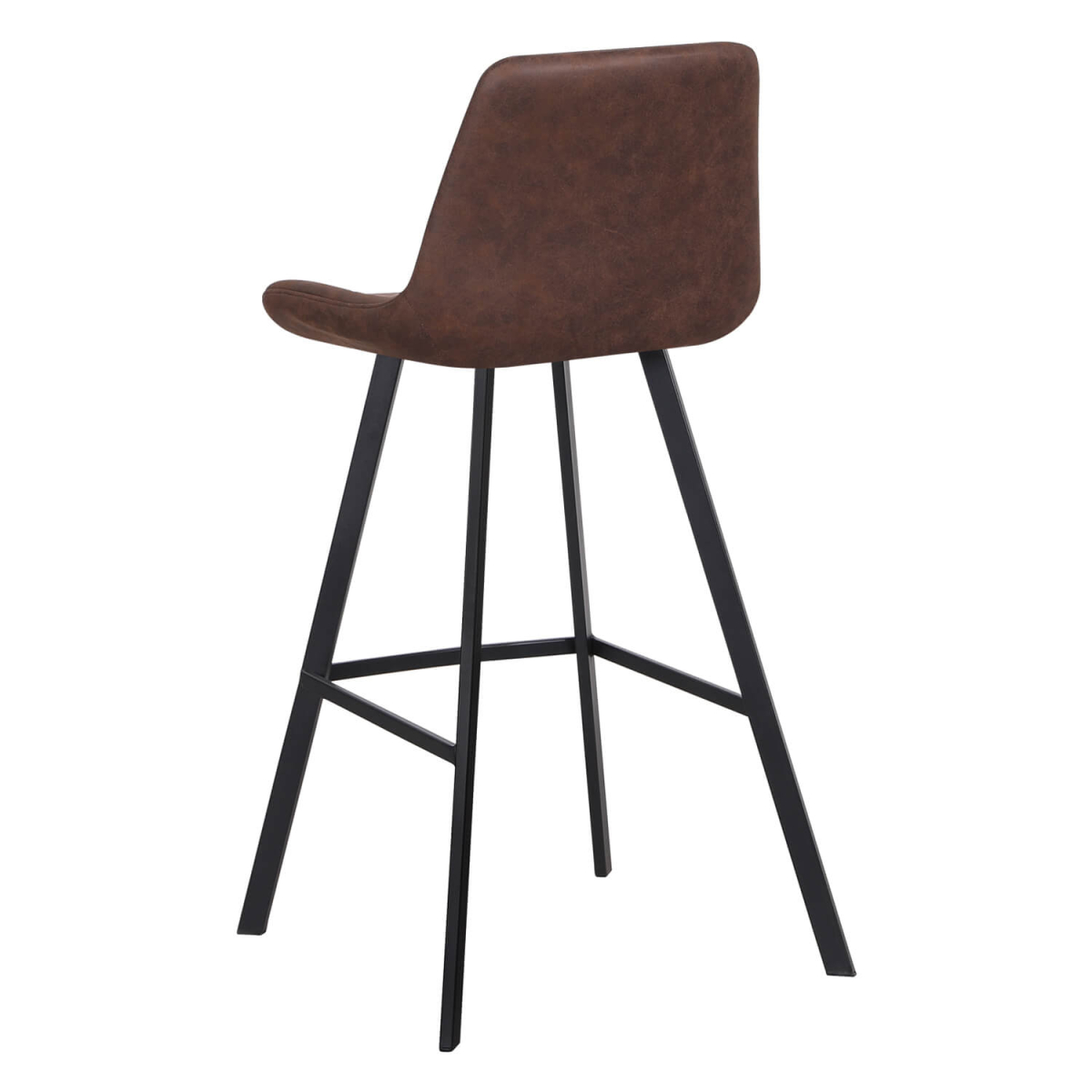 Horeca-Metalen-Barstoel-LUCIANO-Bruin-Microvezel-ZA