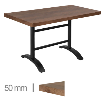 Horeca-Mangohout-Tafel-Met-Klaponderstel-70×120-cm