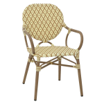 Terrasstoel-DIVA-Armleuning-Stapelbaar-Creme