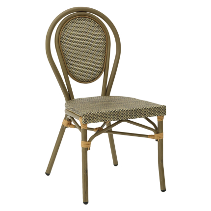 Terrasstoel-Savona-Stapelbaar-Goud