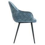 Chaise Avec Accoudoirs De Café, Restaurant Et Horeca - Camille - Velours – Image 6