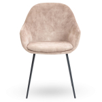 Horeca-Armstoel-CAMILLE-Beige-Velvet-Fluweel-V