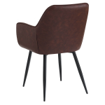 Horeca-Armstoel-LUXOR-Bruin-Kunstleer-PU-ZA