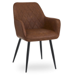 Horeca-Armstoel-LUXOR-Mocca-Kunstleer-PU