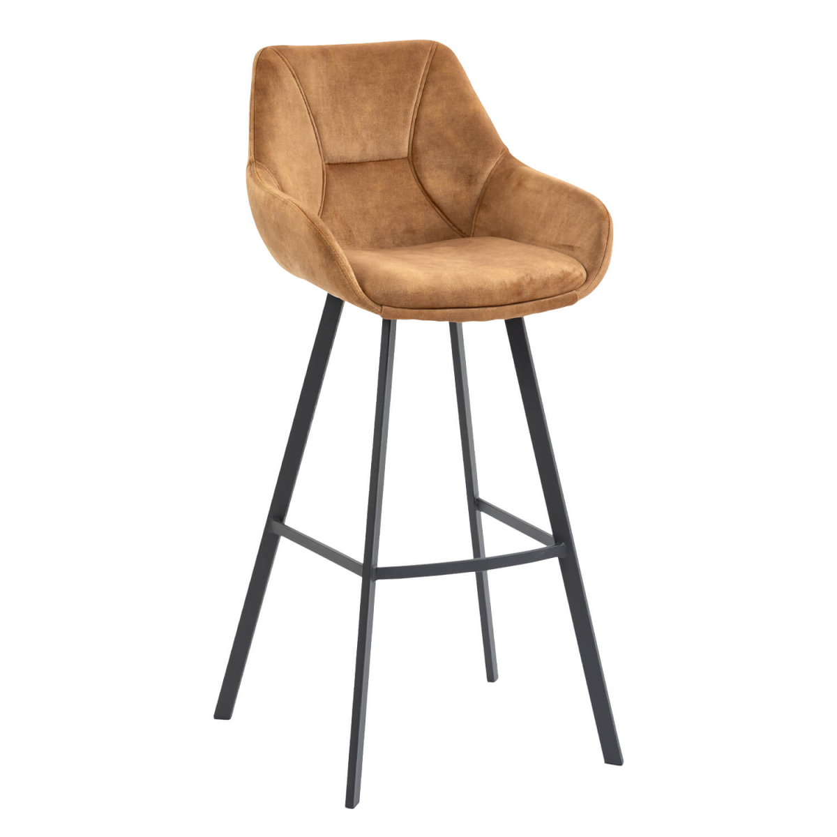 Horeca-Metalen-Bar-Armstoel-BIAS-Goud-VelvetFluweel Horeca-Metalen-Bar-Armstoel-BIAS-Goud-VelvetFluweel