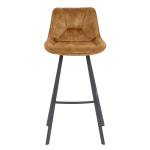 Horeca Metalen Barstoel - Carmen - Velvet/Fluweel - Afbeelding 2
