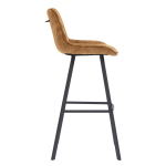 Horeca Metalen Barstoel - Carmen - Velvet/Fluweel - Afbeelding 3