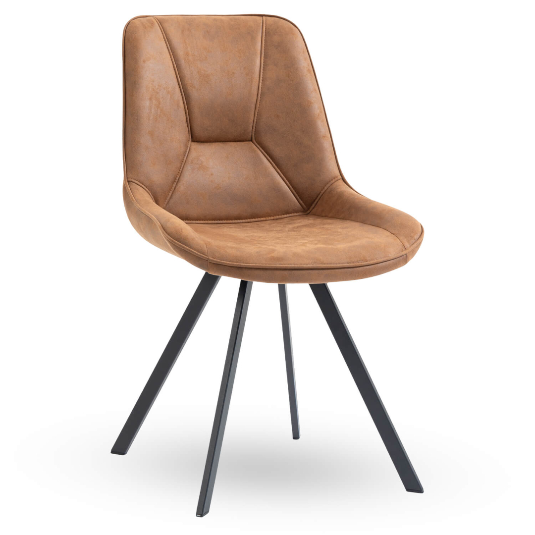 Horeca-Stoel-CARMEN-Cognac-Microvezel