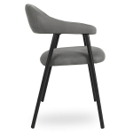 Horeca-Armstoel-AMAZE-Antraciet-Vintage-Microvezel-Z