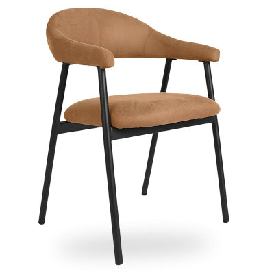 Horeca-Armstoel-AMAZE-Cognac-Vintage-Microvezel