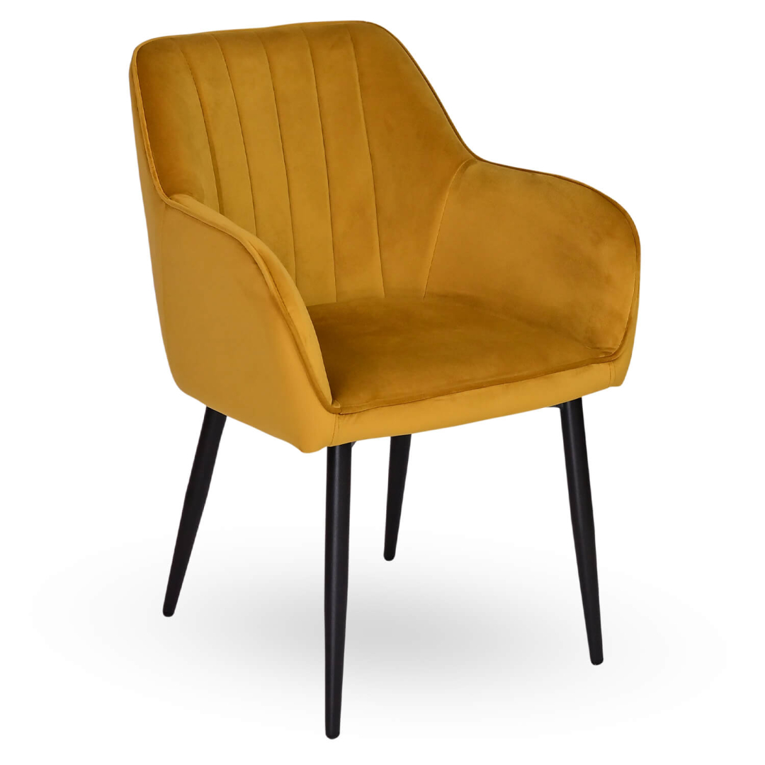 Horeca-Armstoel-ARTES-Goud-Velvet-Fluweel