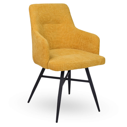 Horeca-Armstoel-AVRIL-Oker-Vintage-Stof
